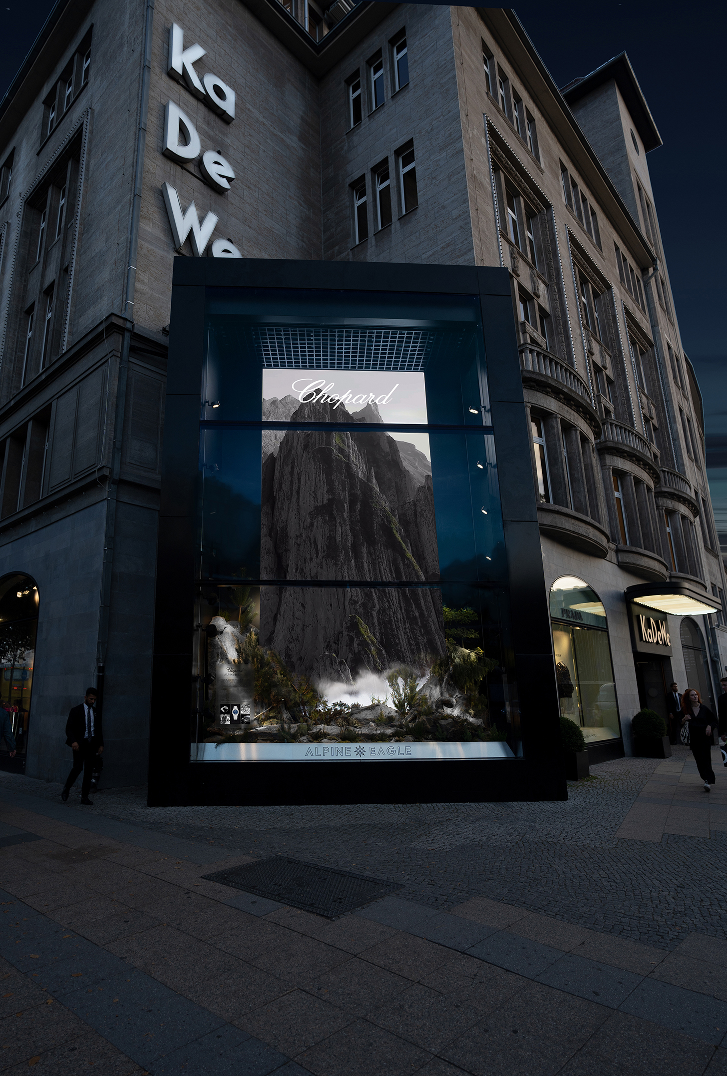 Dfrost, Chopard, Window Campaign, window design, berlin, kadewe